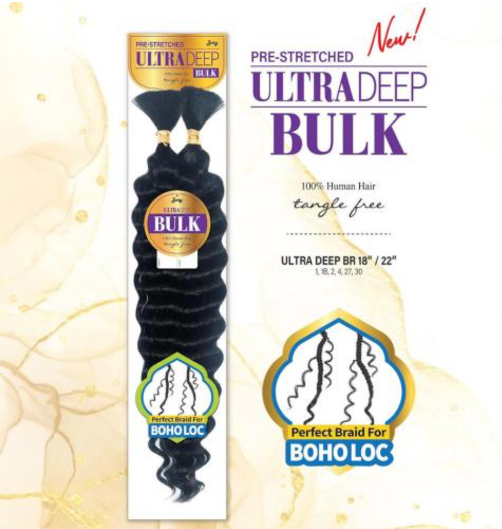 Zury Hollywood 100% Human Hair Ultra Deep, Water Bulk 14,18