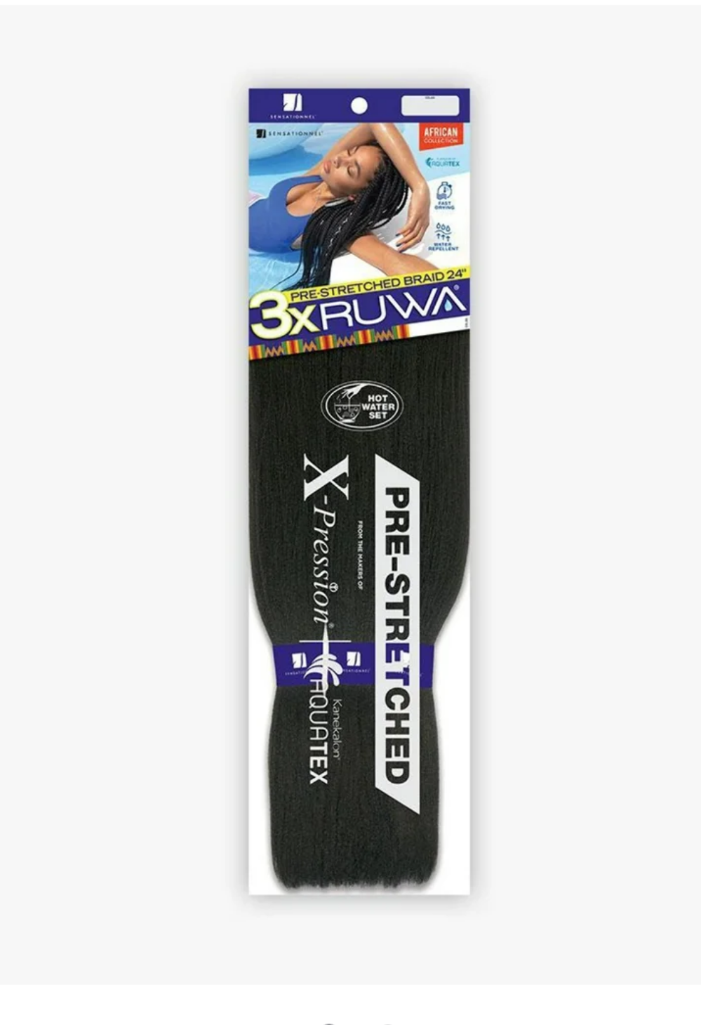 3X RUWA PRE-STRETCHED BRAID 24"