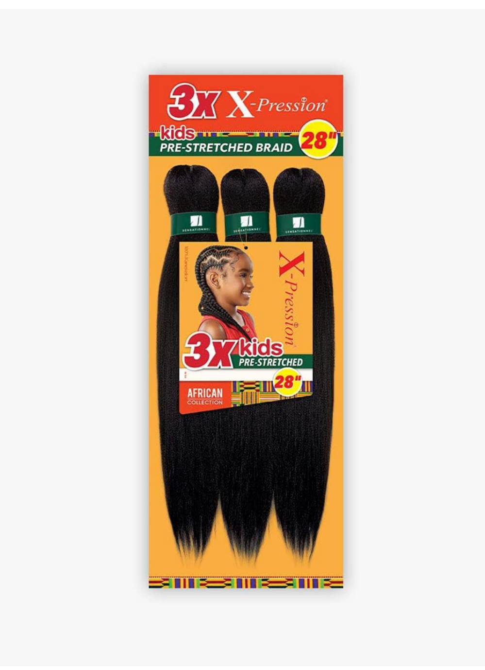 Sensationnel Kid's Pre-Stretched Braid 28"