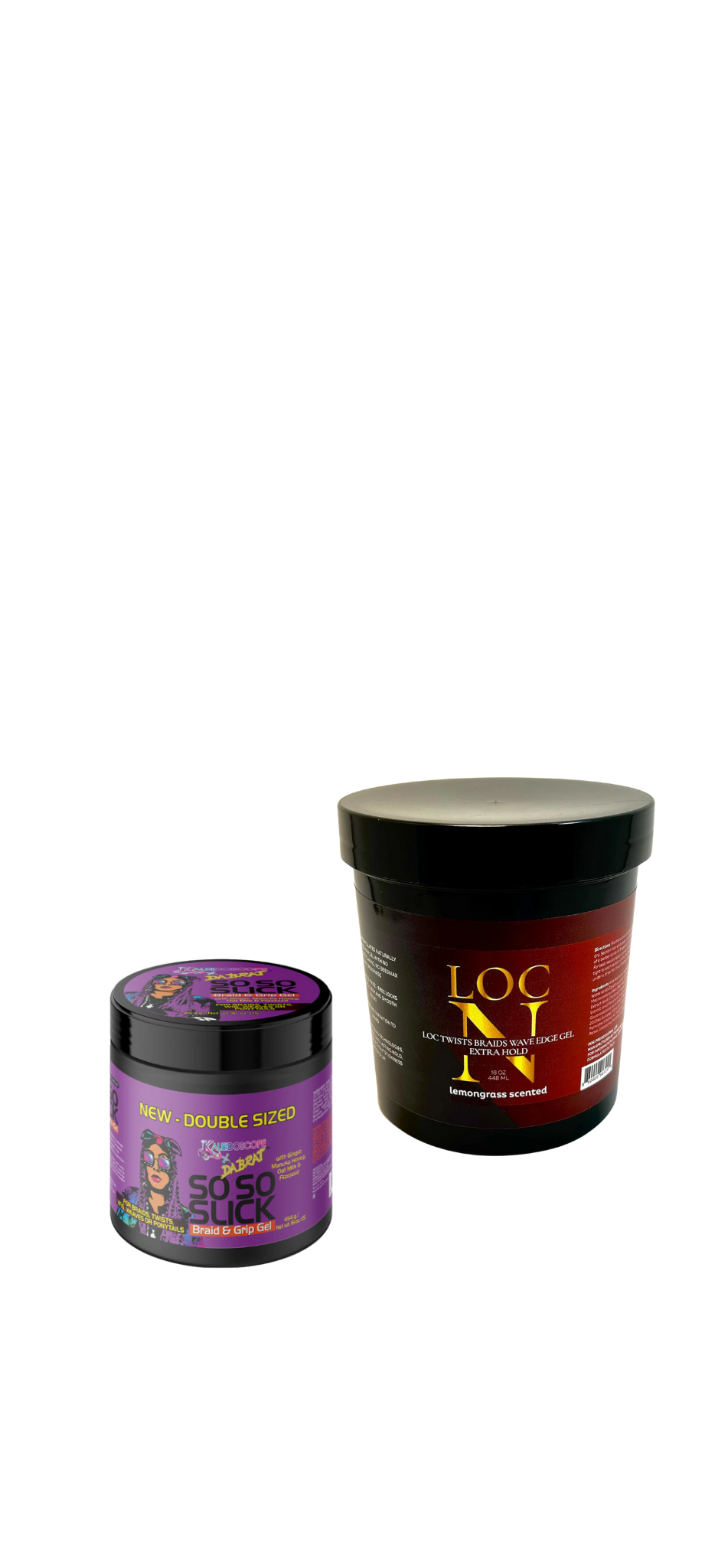 Braid, Edge, Hair Gels & Loc products