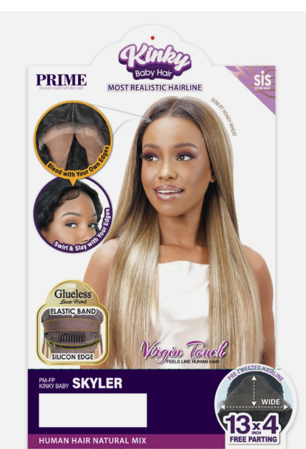 Sis Wig Kinky Baby Skylar Under Pink